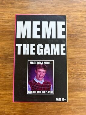 Meme The Game Party Card Game - Black and Pink